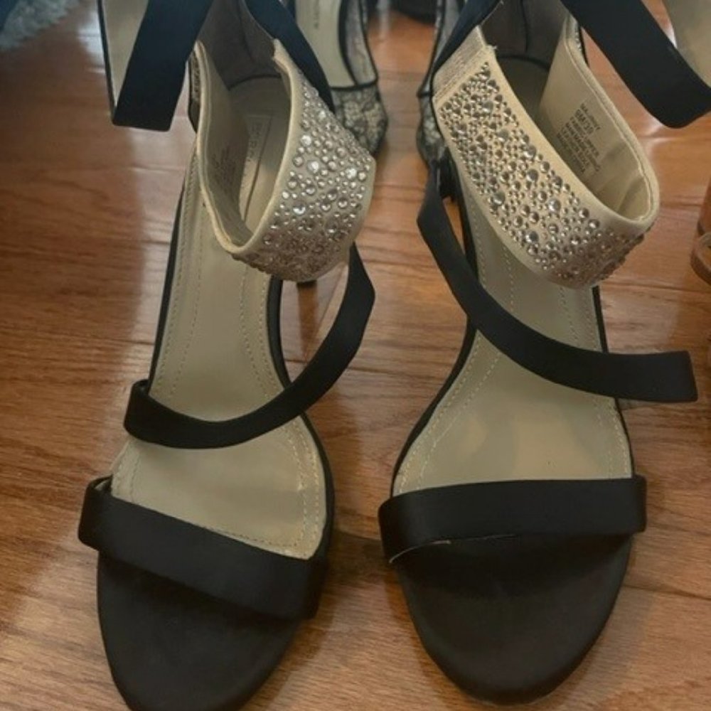 Black BCBG Comfortable Strappy Heels